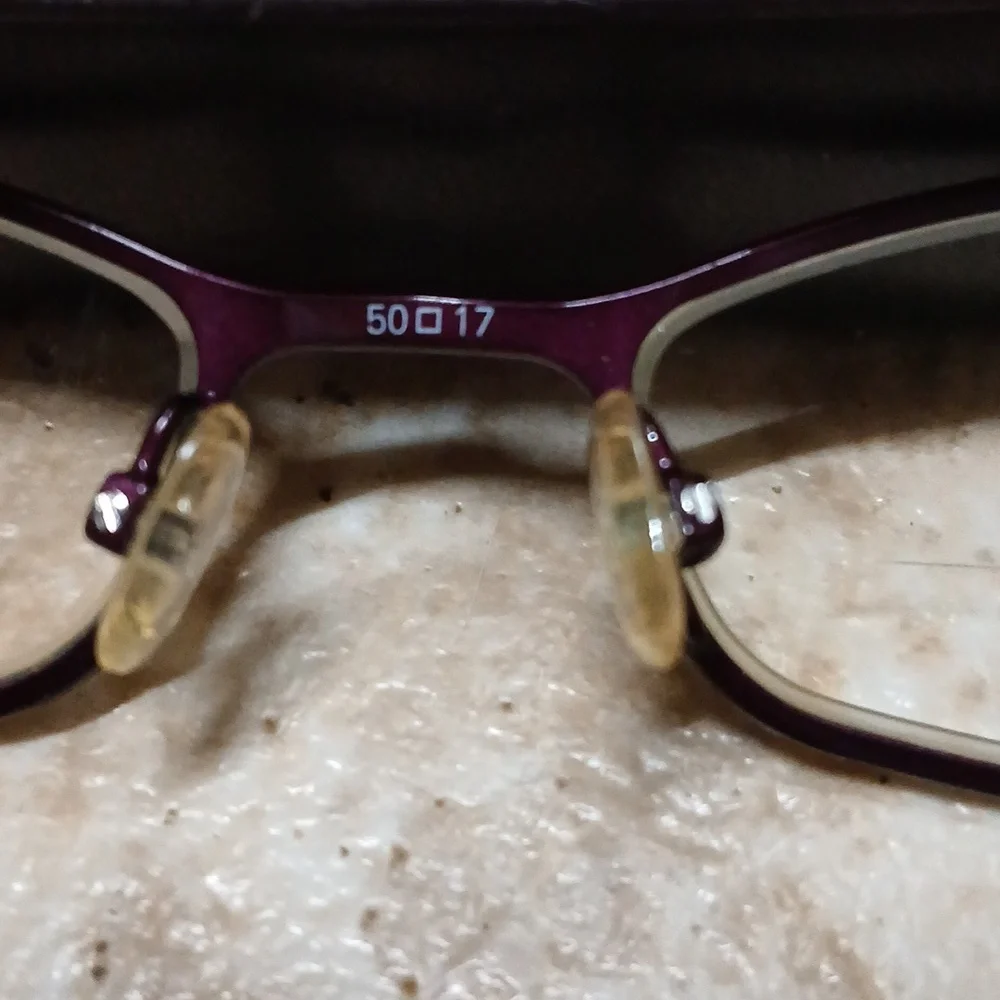 BCBGMAXAZRIA Eyeglasses Delfina AUB Purple 50-17-135 Frames  Designer - Picture 3 of 4